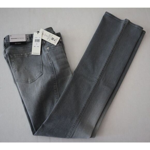 7 For All Mankind Women's Sz 28 Gray Kimmie Mid Rise Bootcut Denim Jeans - Picture 10 of 13